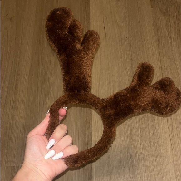 Brown Reindeer Antler Headband - Picture 5 of 5
